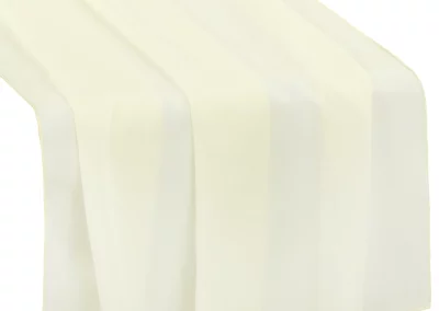 Chiffon Ivory Table Runner